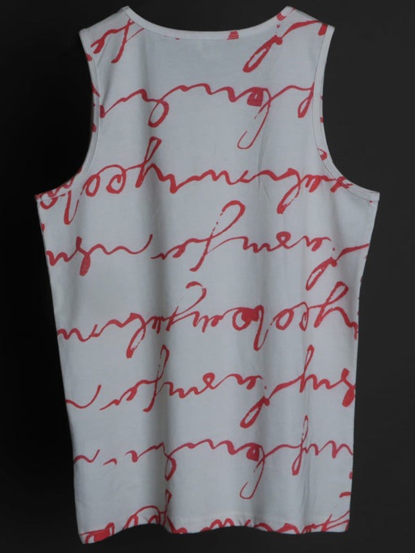 Letter Stripes Print Tank Tops