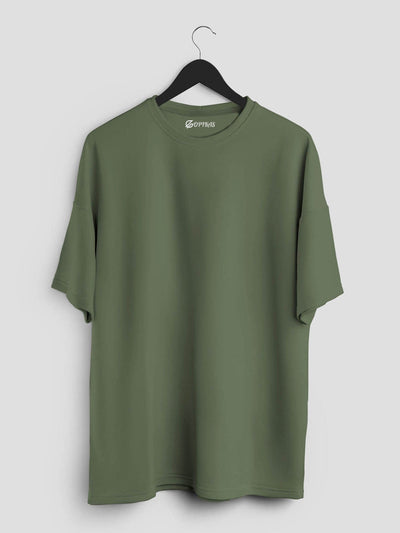 Plain Oversized Green T-Shirt