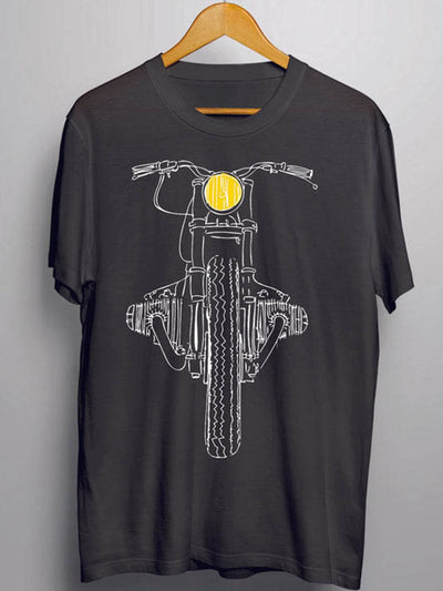Enfield Bike Grey T-Shirt