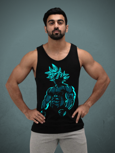 Goku Power Printed Tank Tops