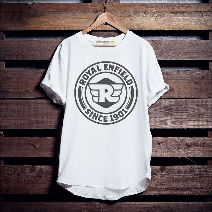 White Royal Enfield Rider T-Shirts