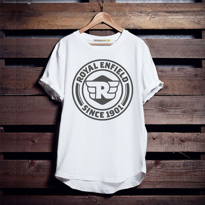 White Royal Enfield Rider T-Shirts