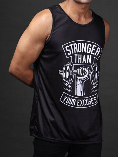 Stronger Than Print Tank Tops